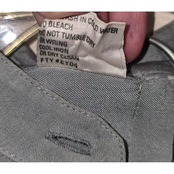 Vintage Womens Seafoam Green Silk Tunic With Mandarin Collar Pants Set HS147 - Picture 6 of 12